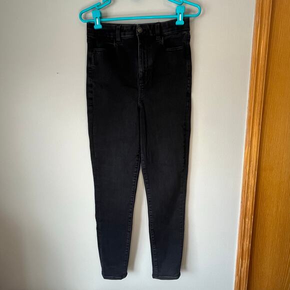 American Eagle Black Next Level Stretch Jegging Size 8 Regular - Picture 12 of 12
